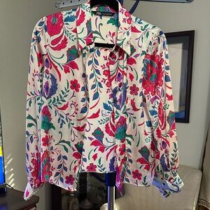 Zara Multicolor Floral Shirt